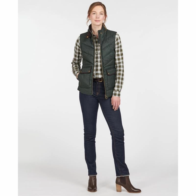 Barbour Whernside Ladies Gilet - Olive Special Offer Inside Hot Sale Frenzy