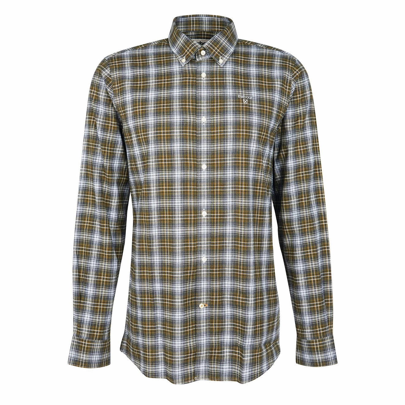 Barbour Portland Tailored Fit Shirt Moss Trending Now Offer Limited Time Discount