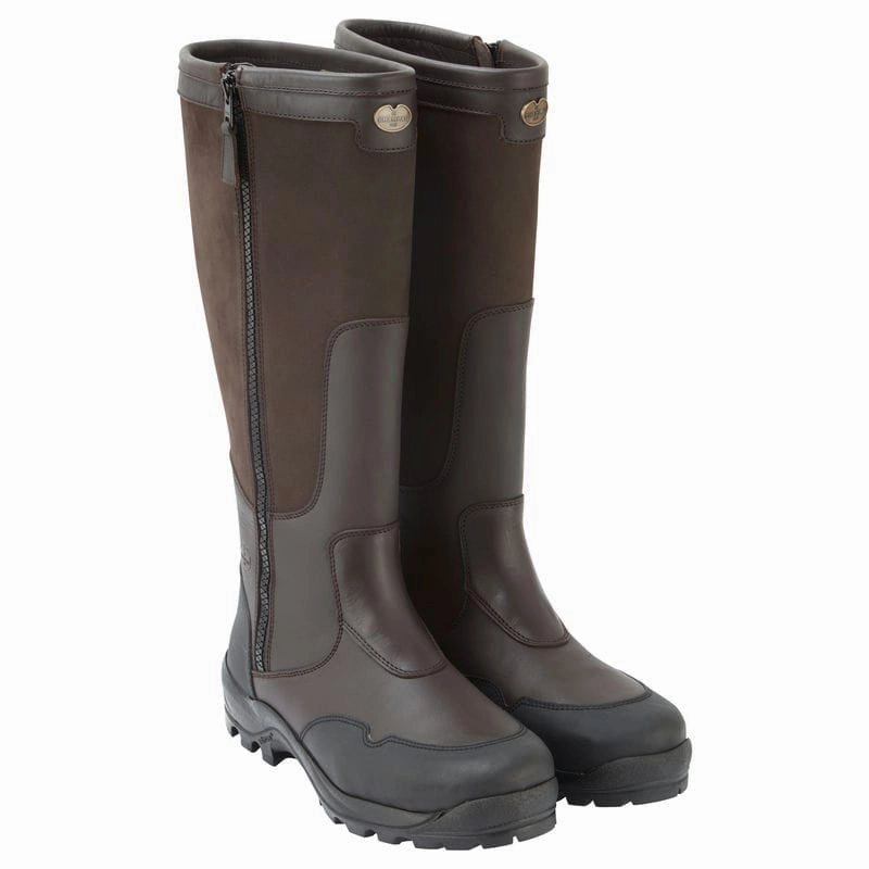 Exclusive Holiday Deal New Arrival Discount Le Chameau Turenne Mens Leather Waterproof Boots - Marron Fonce