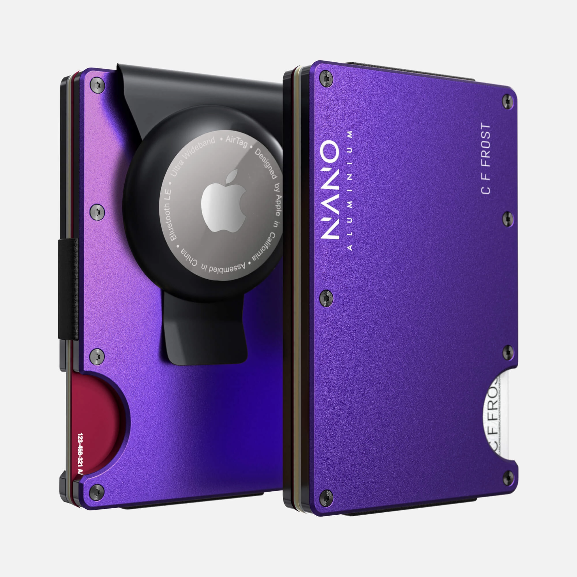 Todays Trending Deals Shop Today Save Personalised Airtag Money Clip Wallet (Nebula Purple)