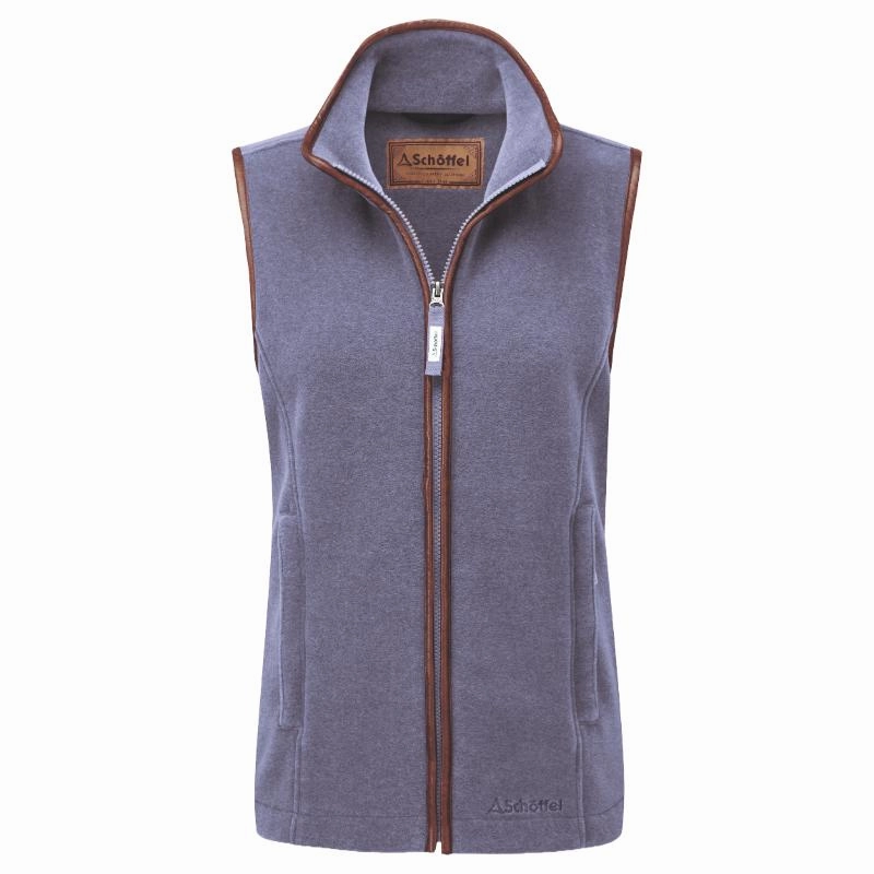 Exclusive Savings Event Schoffel Lyndon Ladies Fleece Gilet - Stone Blue