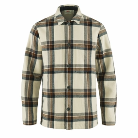 Fjallraven Singi Flannel Overshirt Chalk White / Dark Navy Unmissable Deal Today MustHave Gift Ideas