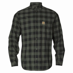 Harkila Scandinavian Long Sleeve Mens Shirt - Green Check Hot Offer Inside