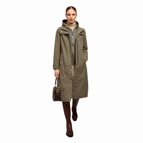 Big Sale Today Holland Cooper Folgate Ladies Waterproof Rain Coat - Soft Khaki