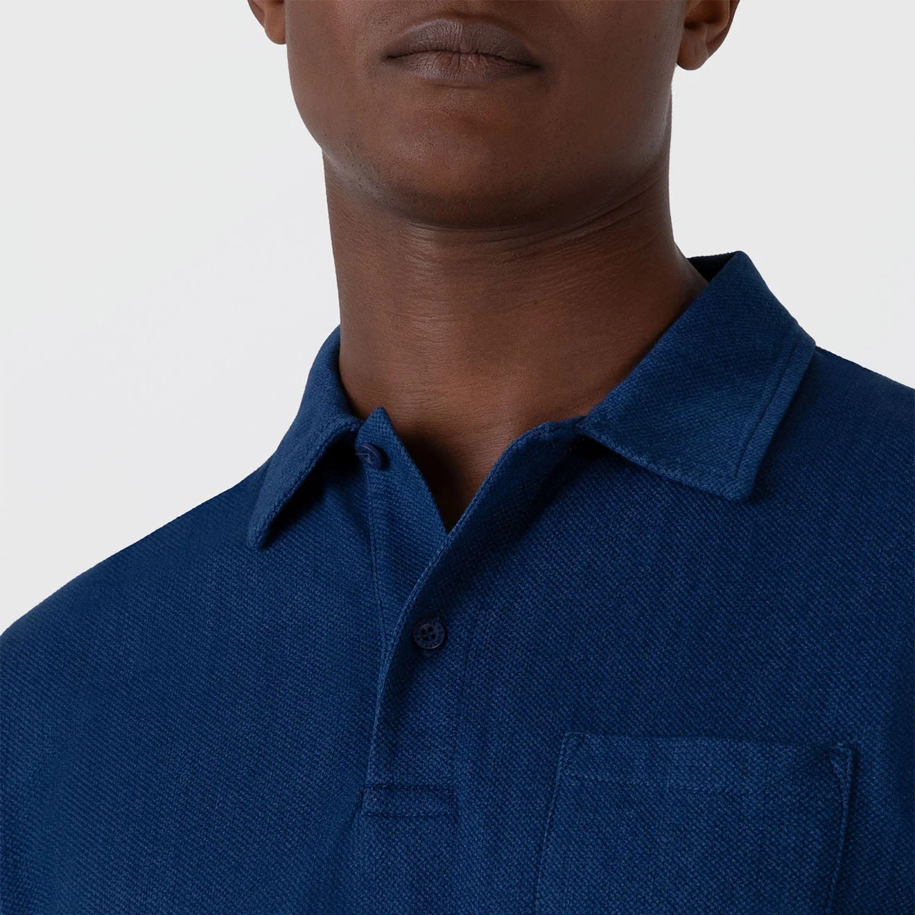 Sunspel Riviera Polo Shirt Real Indigo Shop Save Big