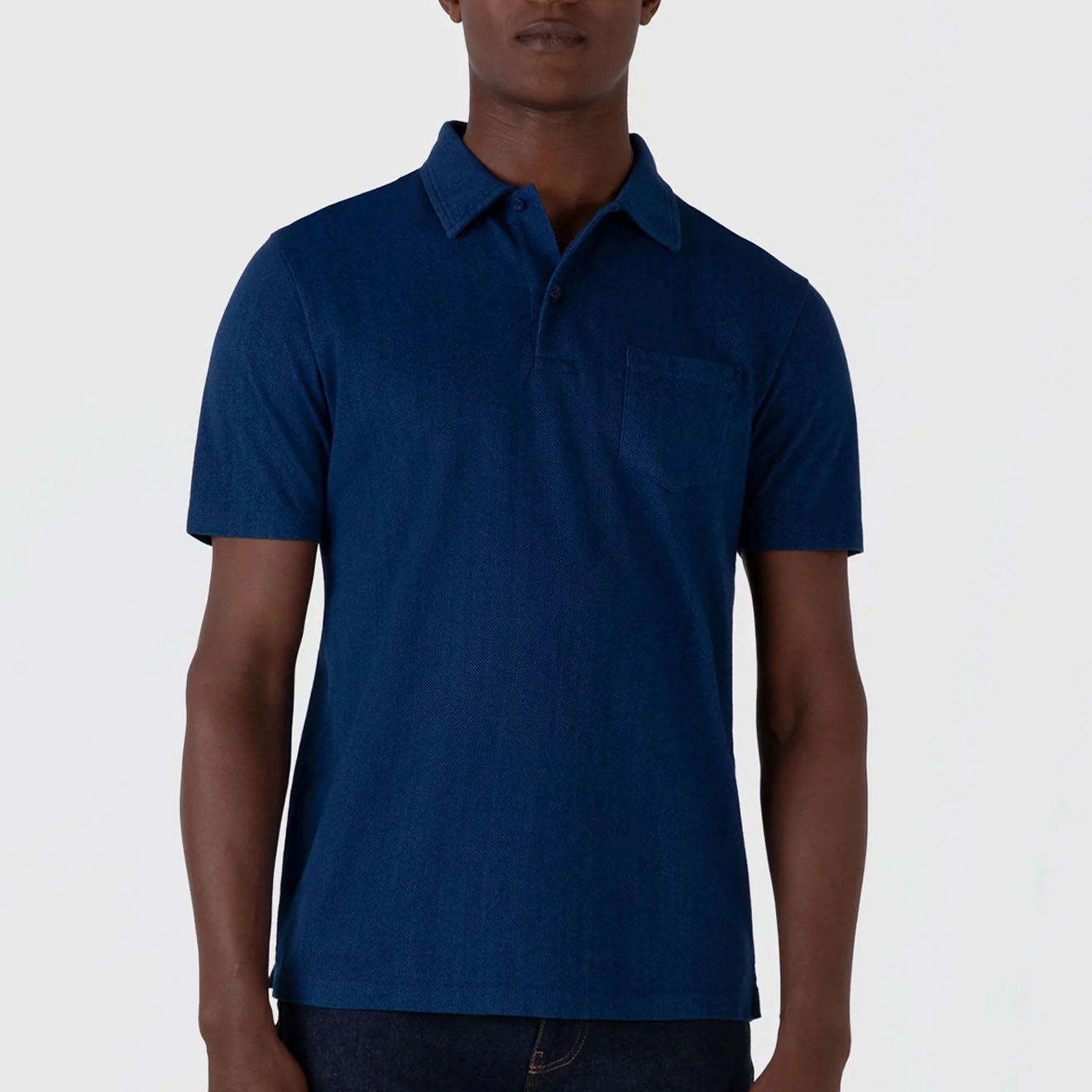 Sunspel Riviera Polo Shirt Real Indigo Mega Hot Offer Instant Discount
