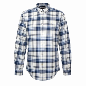 Flash Sale Now Barbour Falstone Tailored Checked Shirt Sky