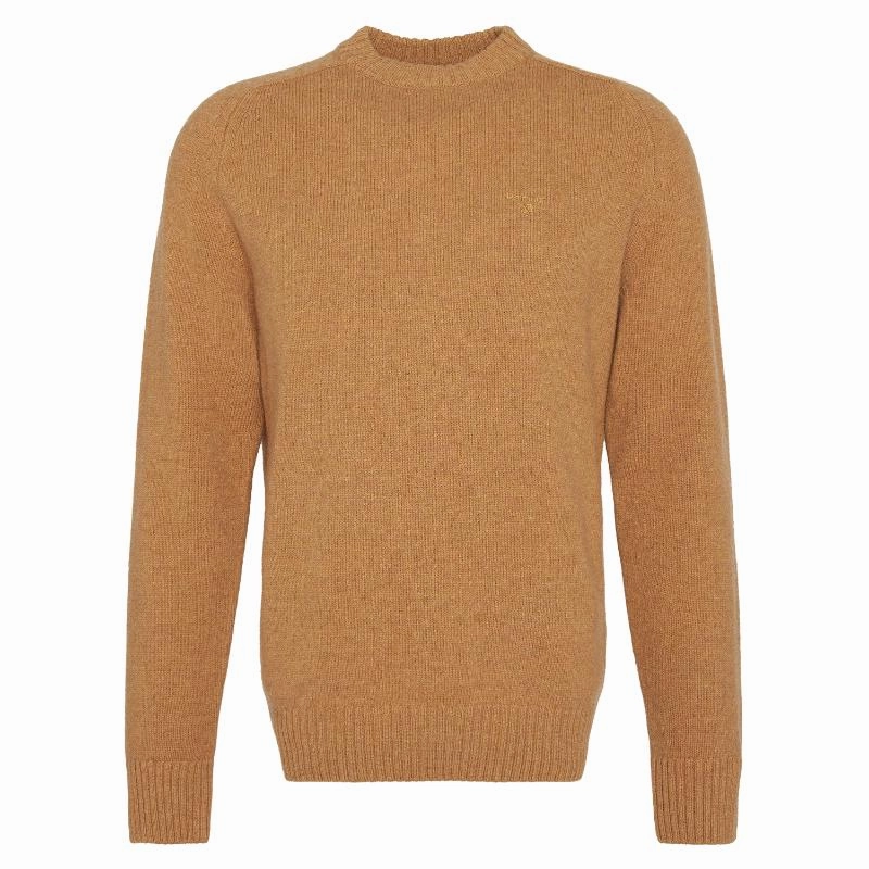 Biggest Savings Now Barbour Grangetown Mens Crew Neck Jumper - Harvest Gold