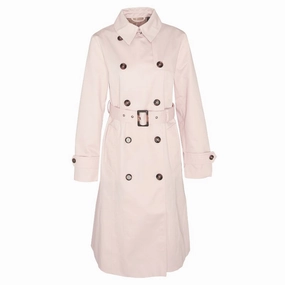 Barbour Greta Ladies Showerproof Trench - Primrose Pink/Primrose Hessian Hot Sale Frenzy