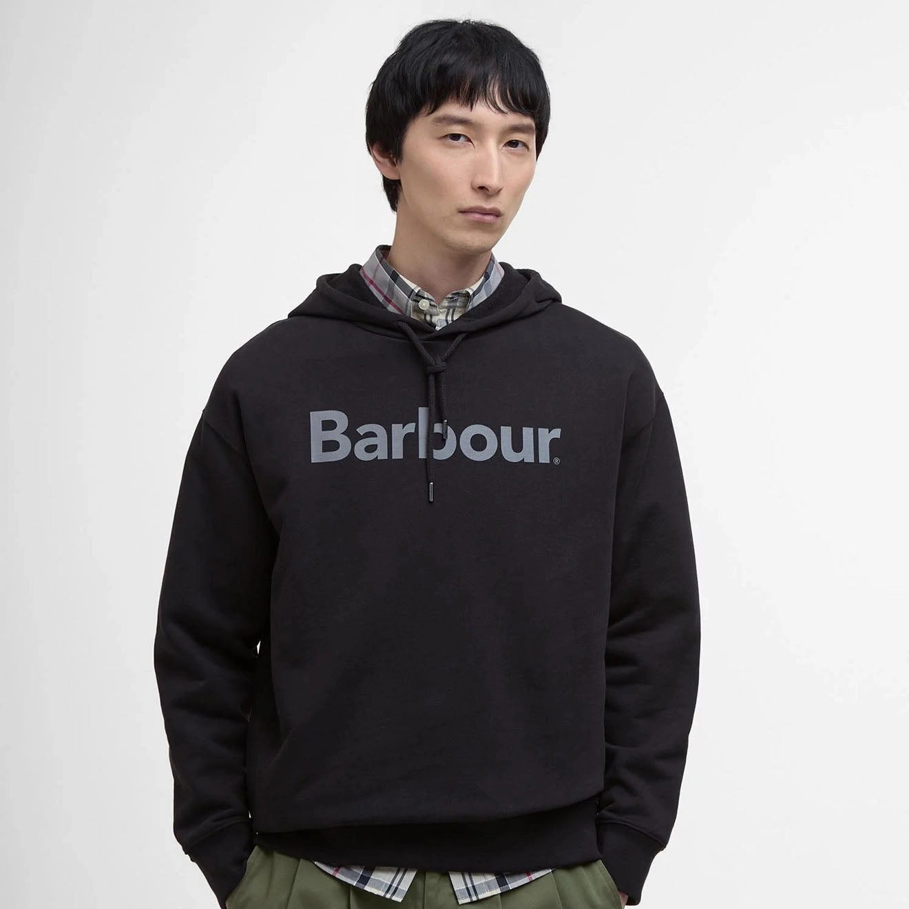 Barbour Nicholas Fit Hoodie Black Online Exclusive Offer New Arrival Discount