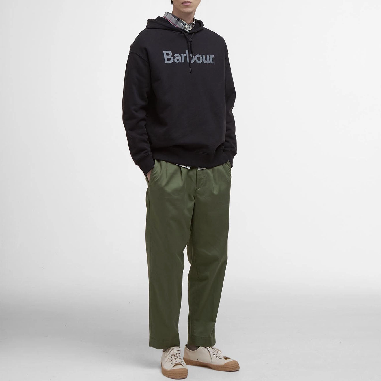 Barbour Nicholas Fit Hoodie Black Hot Pick Sale