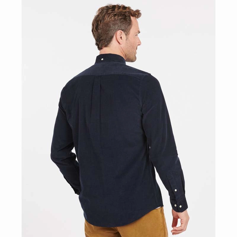 Barbour Ramsey Corduroy Mens Tailored Shirt - Navy Dont Miss This Deal Limited Stock Offer