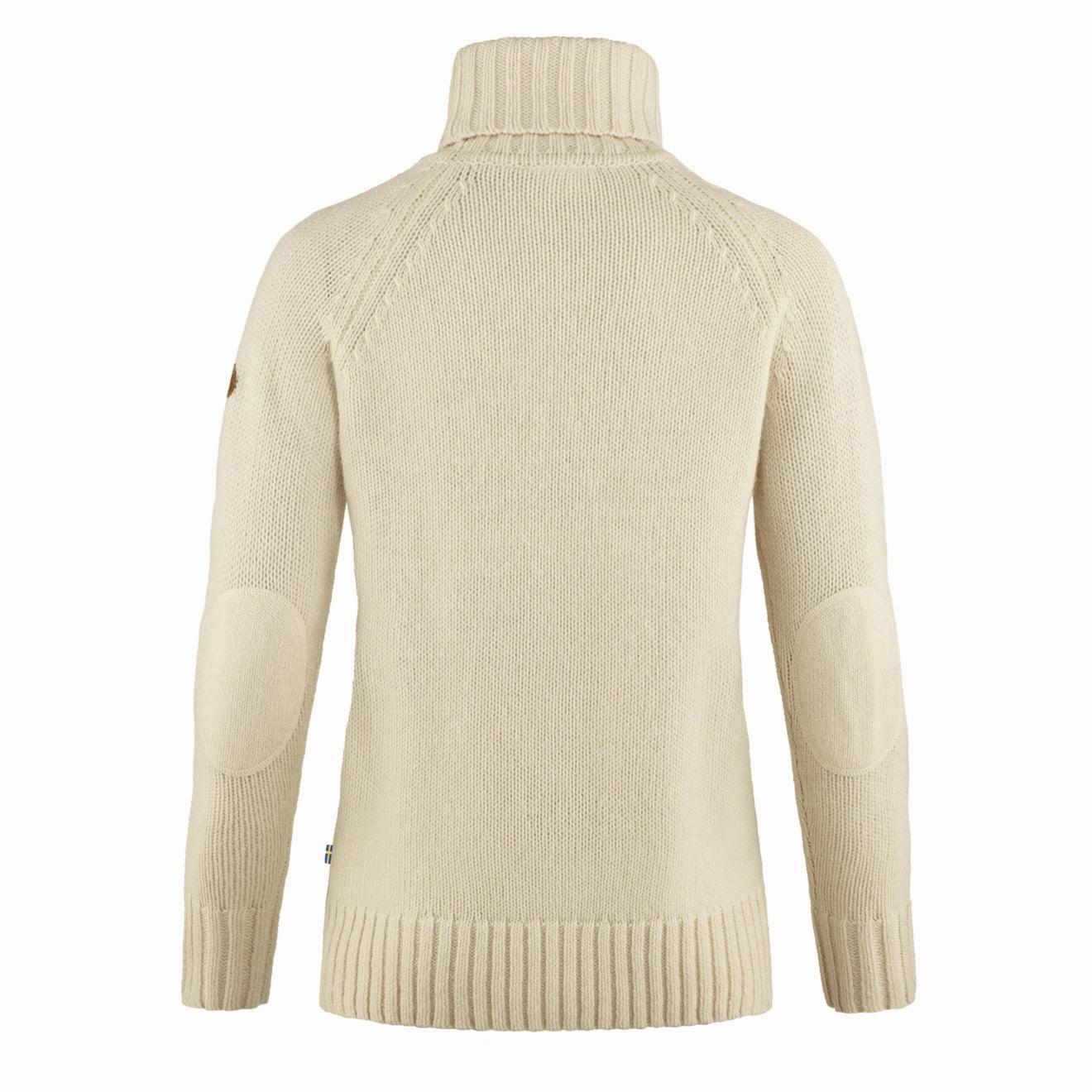 Fjallraven Womens Ovik Cable Knit Roller Neck Chalk White Dont Miss Big Savings