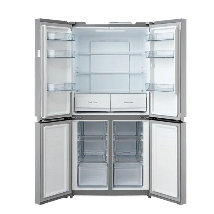 Daewoo Refrigerator Four Door / A  / Silver Glass 505 Lit