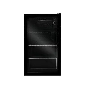 Daewoo Refrigerator Single Door Show Case, 91 Lit, Class Color, A , Black