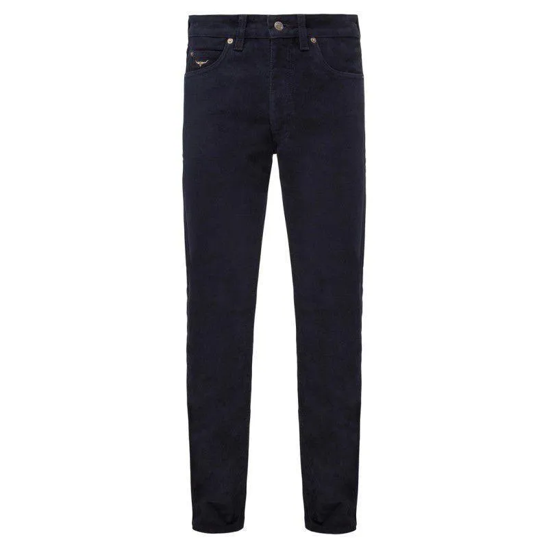 R.M.Williams. Mens Luxury Moleskin Jeans - Navy Today Only Discount