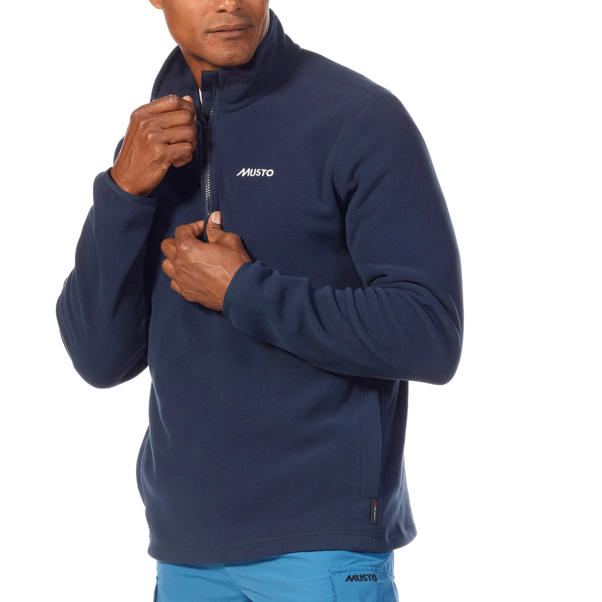 Musto Snug 2.0 Mens Polartec 1/4 Zip Fleece  - Navy Trending Offer Today Big Savings Today