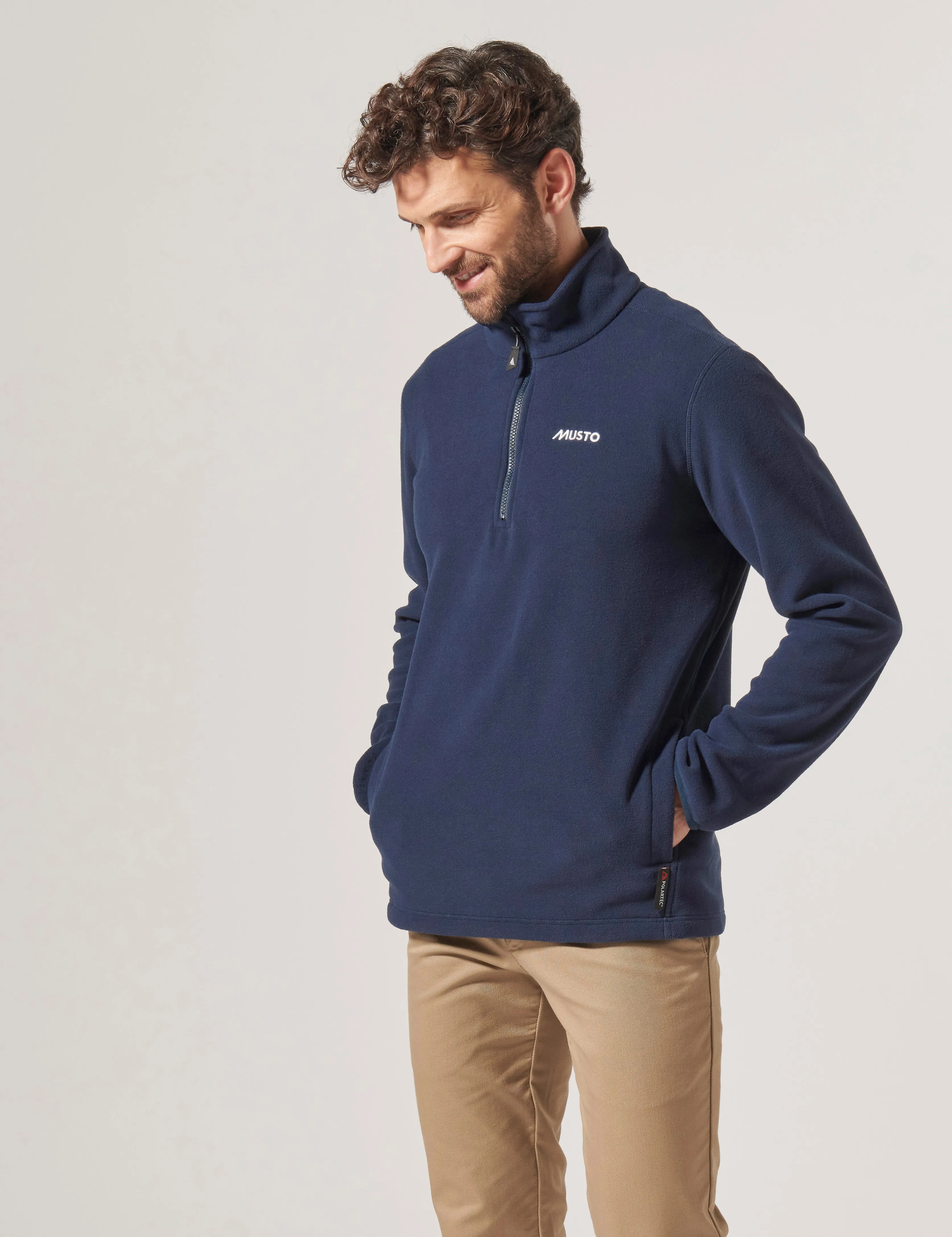 Musto Snug 2.0 Mens Polartec 1/4 Zip Fleece  - Navy Deal of the Day Price Drop Today