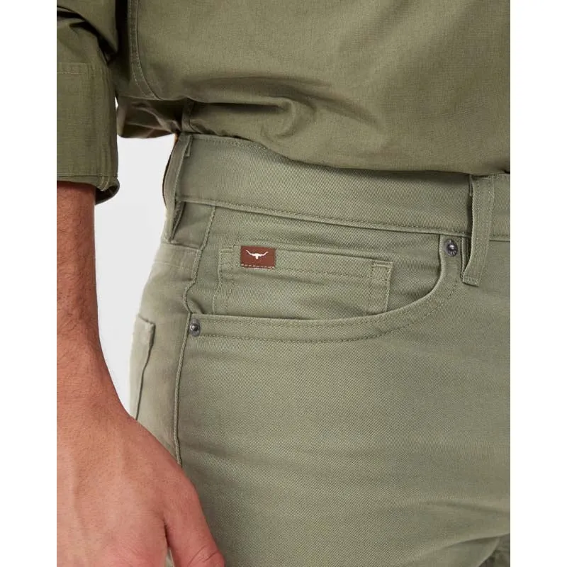 R.M.Williams Ramco Mens Drill Jeans - Olive MustHave Clearance