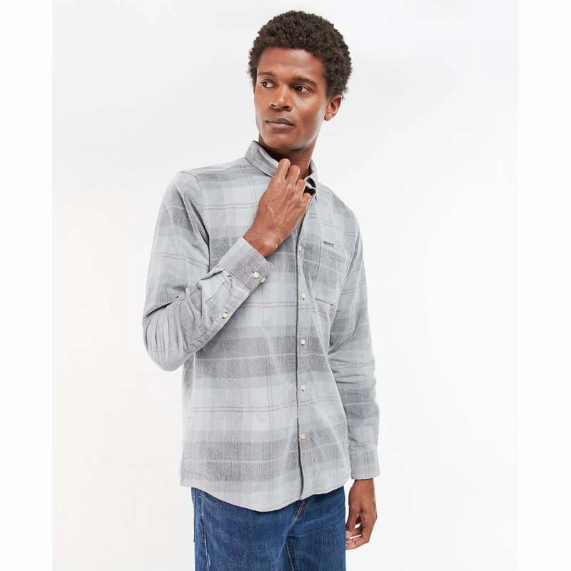 Barbour Blair Corduroy Tailored Mens Shirt - Greystone Hot Deal Alert