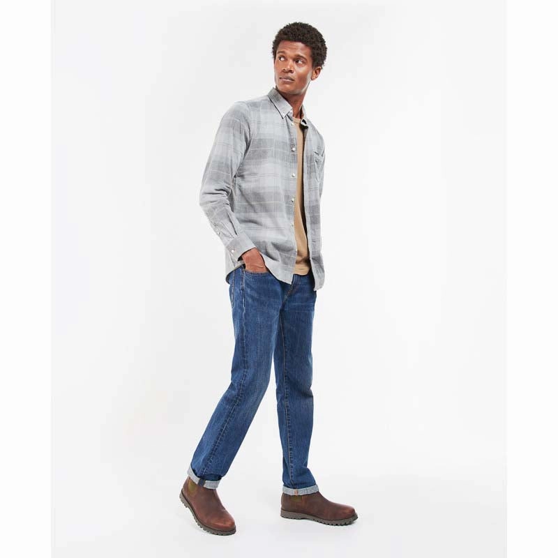 Todays Steal Barbour Blair Corduroy Tailored Mens Shirt - Greystone