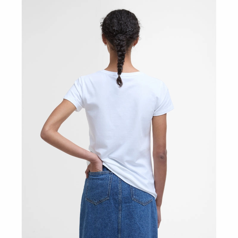 Save More Online Barbour Rowen Ladies T-Shirt - White