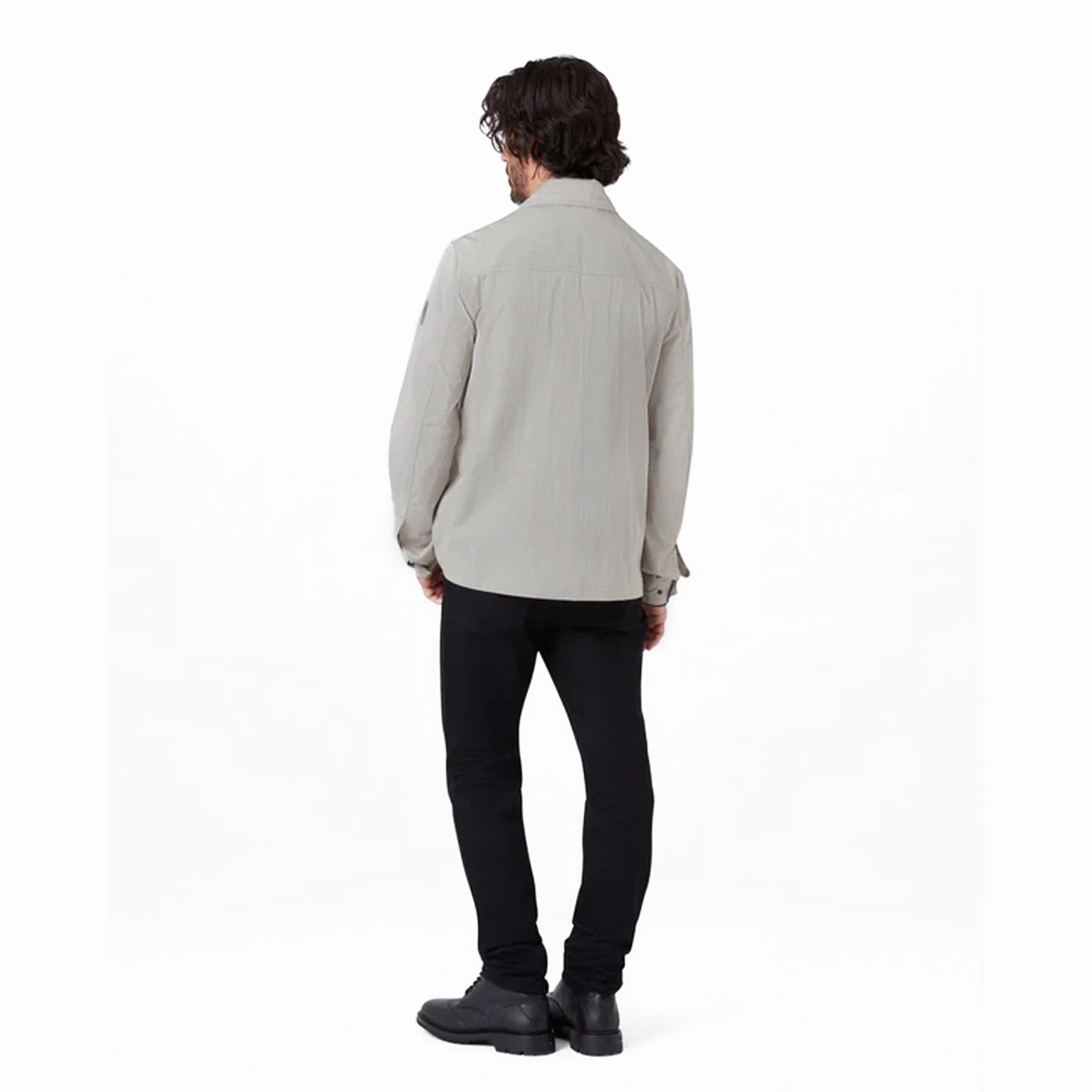 Belstaff Drome Overshirt Cement Grey Deal Frenzy Today