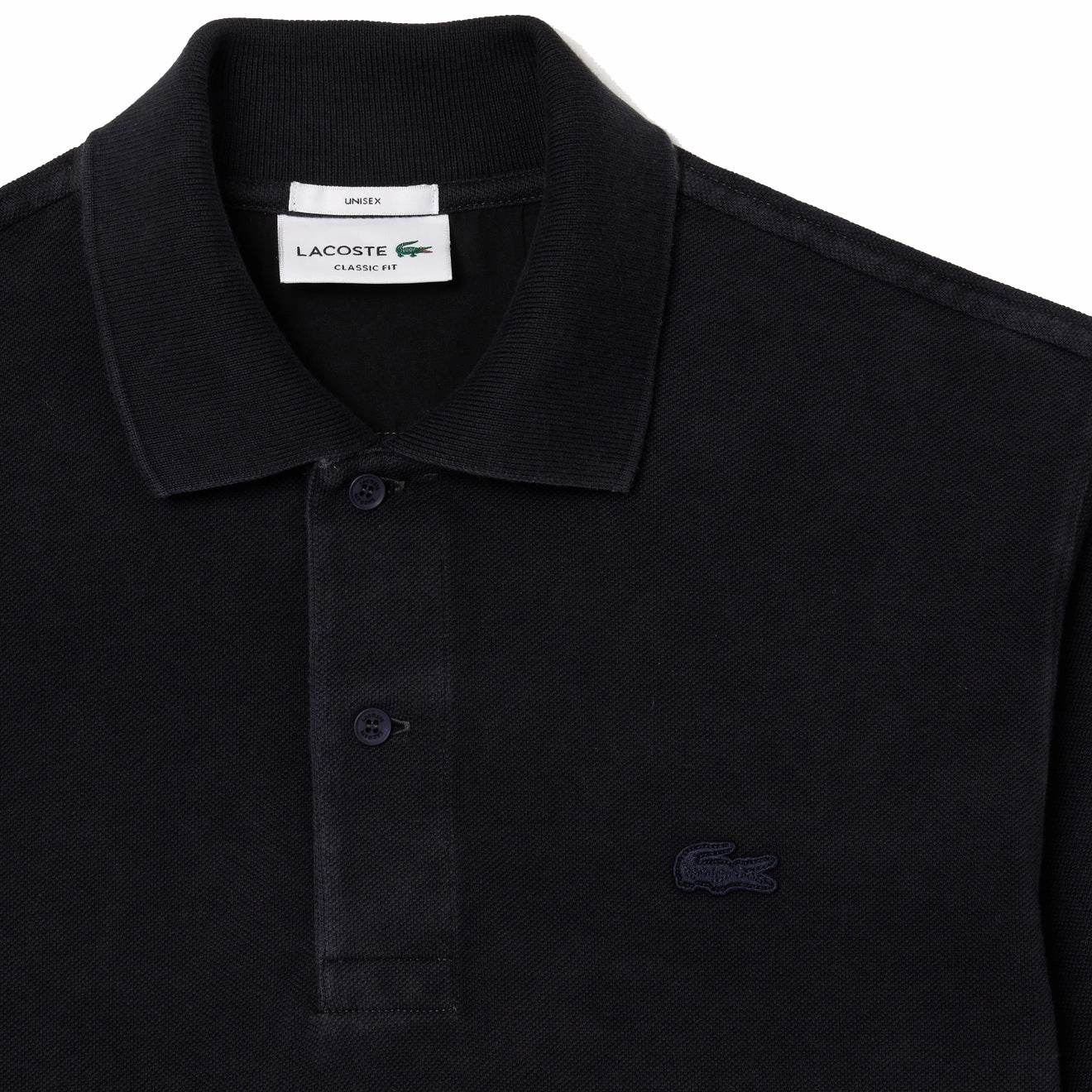 Special Price Today Dont Miss This Deal Lacoste Original L.12.12 Washed Effect Cotton Polo Shirt Black