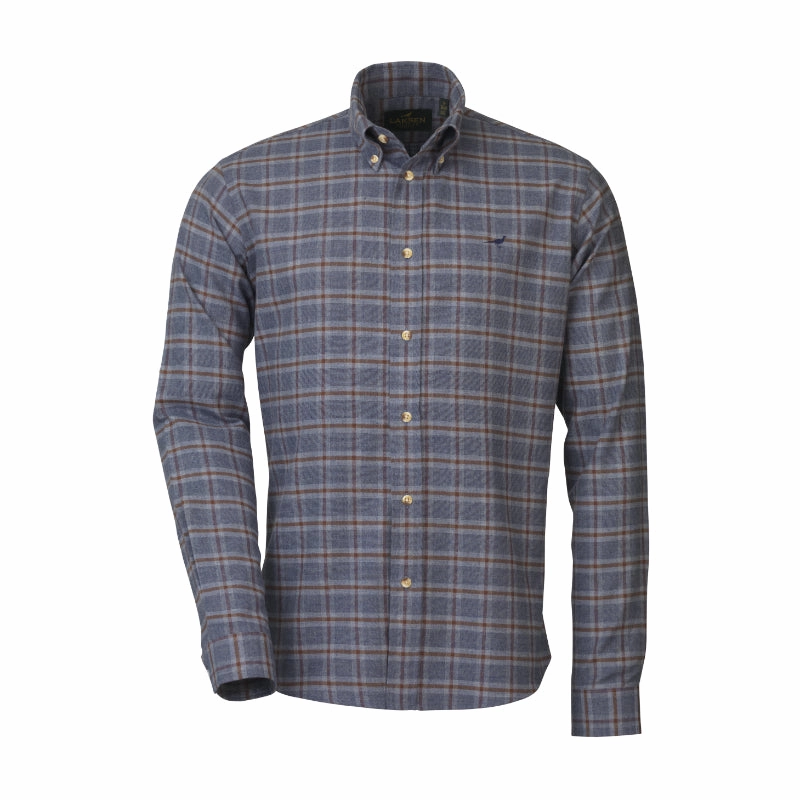 Hot Savings Alert Todays Trending Deals Laksen Helmsley Cotton Wool Mens Check Shirt - Blue