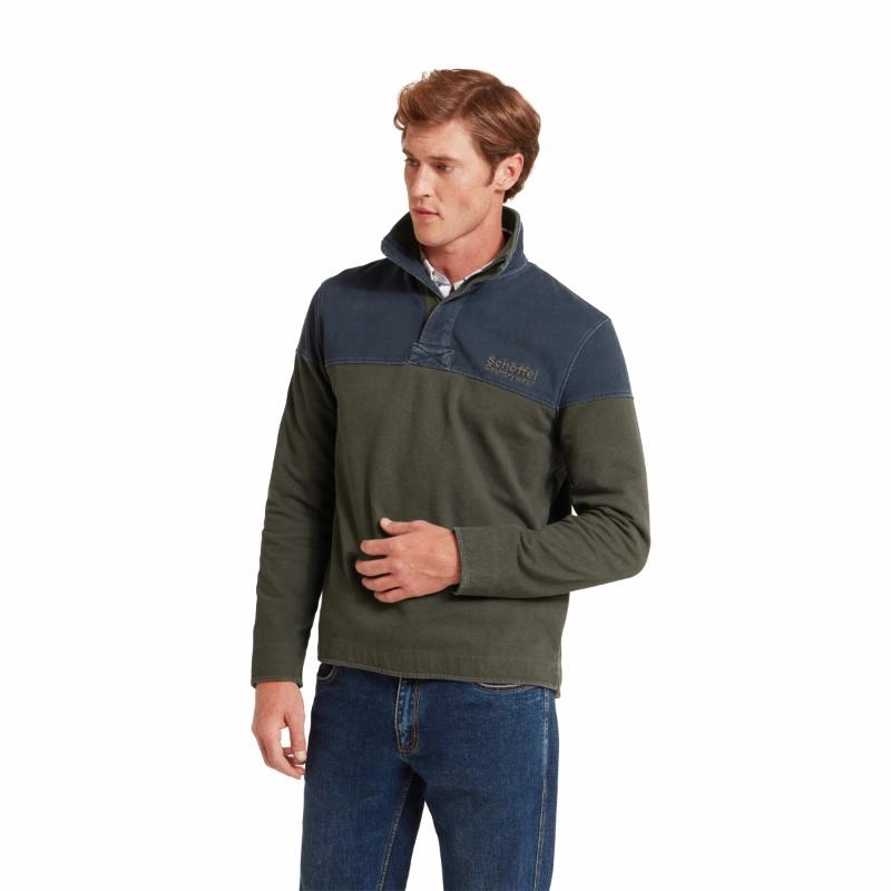 MustHave Deal Schoffel Helford Heritage Mens Sweatshirt - Peat Green