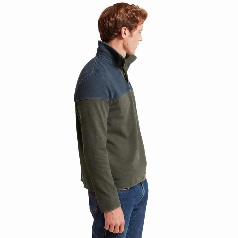 Save More Now Schoffel Helford Heritage Mens Sweatshirt - Peat Green