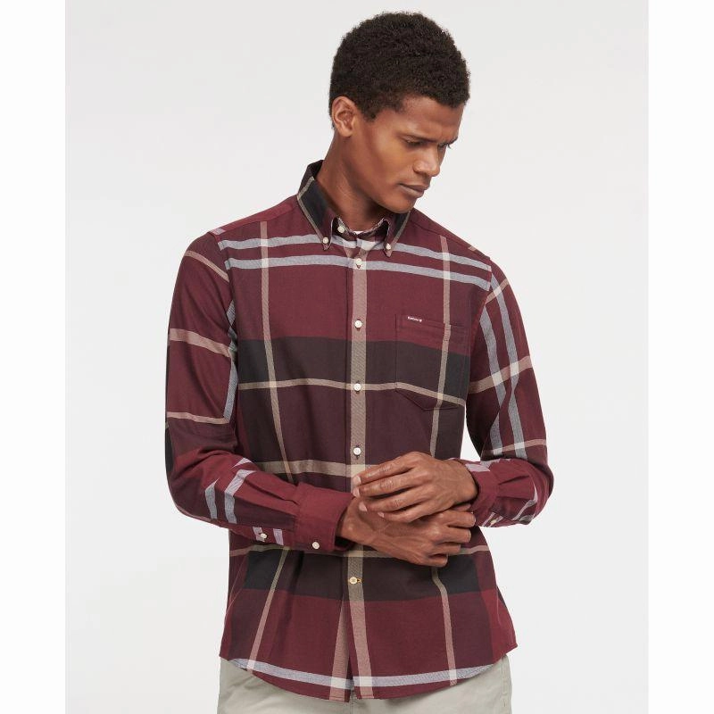 MustHave Deal MustHave Deals Barbour Dunoon Mens Tailored Shirt - Winter Red