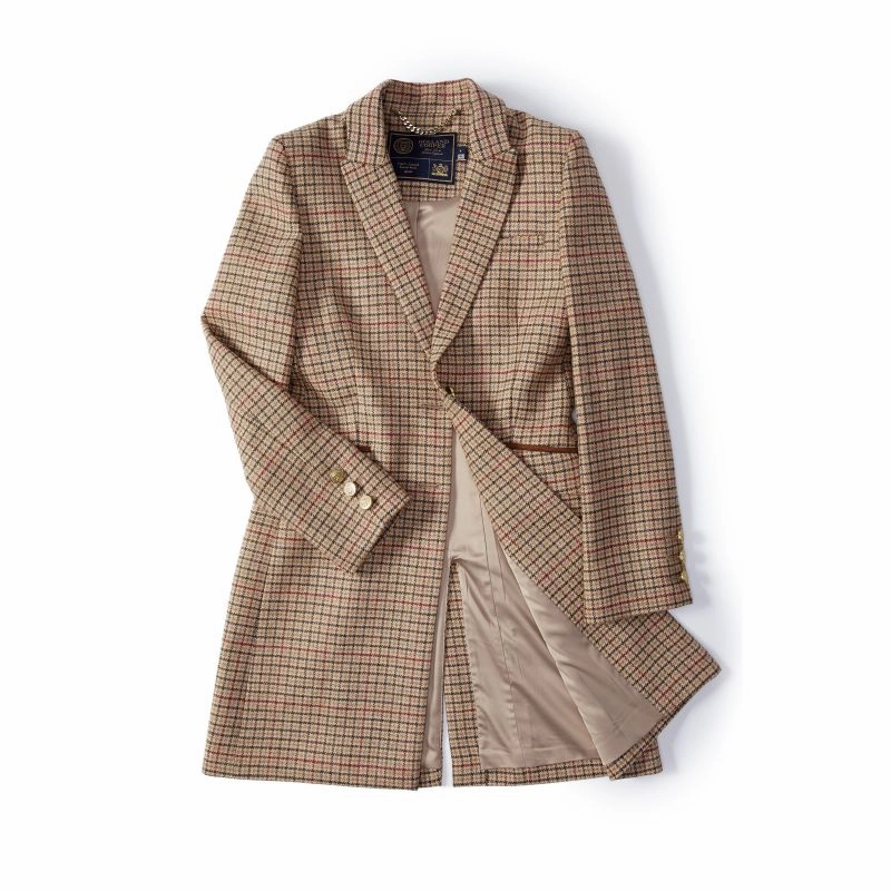 Trending Hot Deal Holland Cooper Highgrove Ladies Tweed Coat - Charlton Tweed