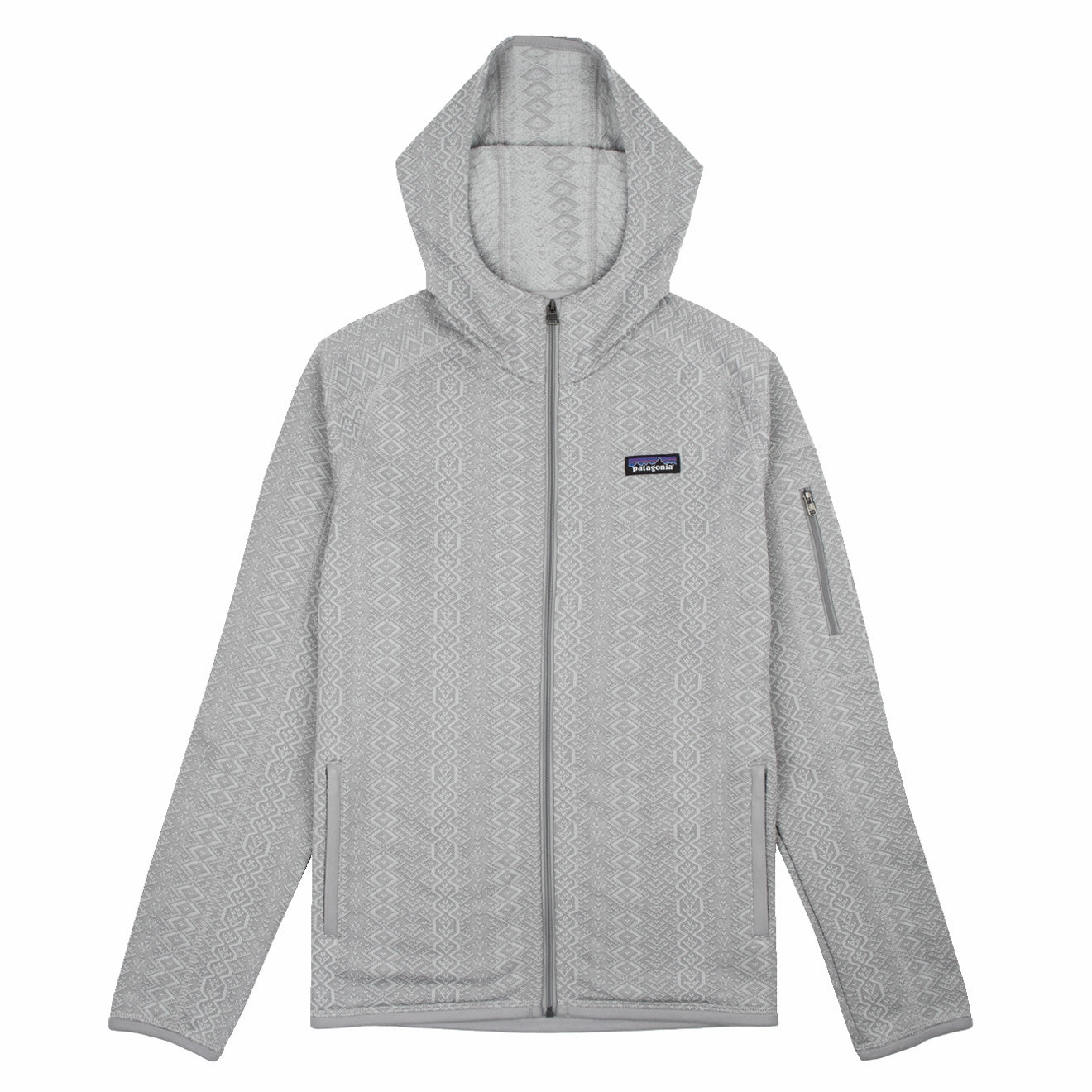 Special Steal Event Patagonia Womens Better Sweater Hoody Frozen Jaquard Salt Grey