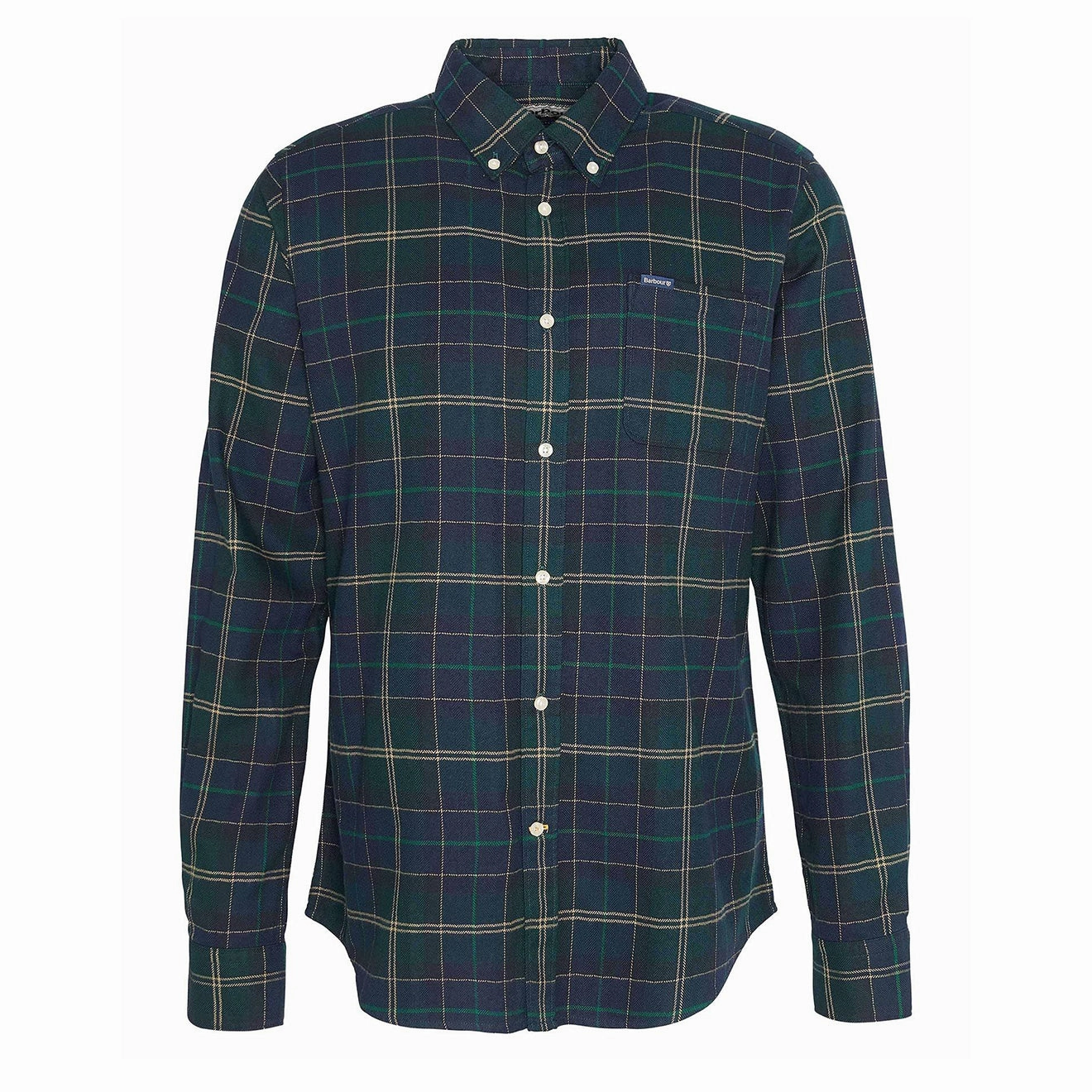 Barbour Kyeloch Tailored Tartan Shirt Green Loch Todays Hot Savings