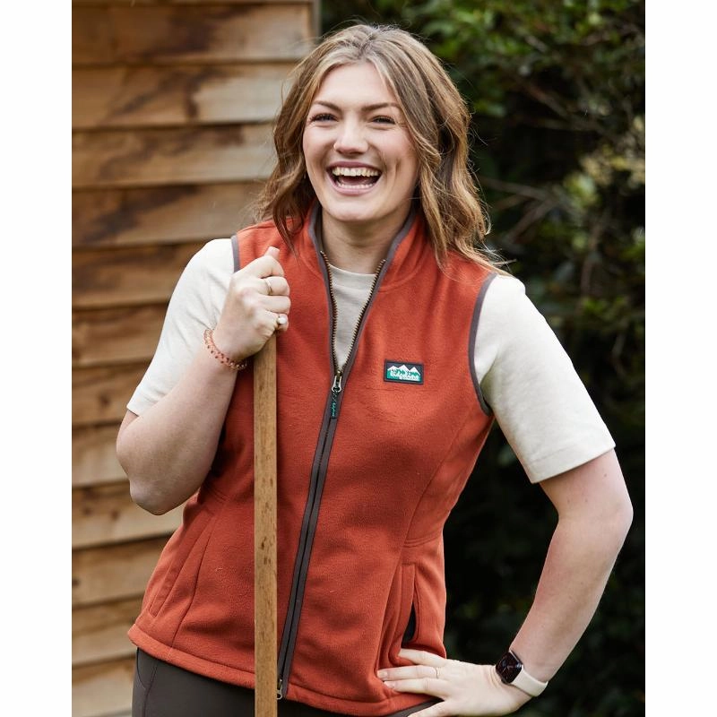Ridgeline Kodiak Ladies Windproof Fleece Gilet - Russet Shop Save Today Save Today Only