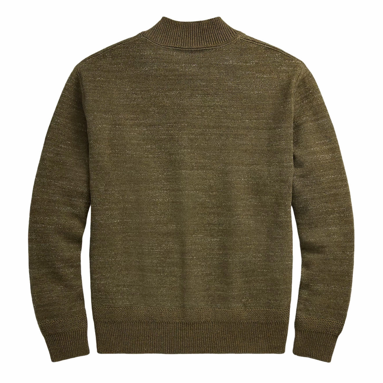 Rrl By Ralph Lauren Cotton-Wool Full-Zip Jumper Olive Heather Hot Pick Deal Best Deal Alert