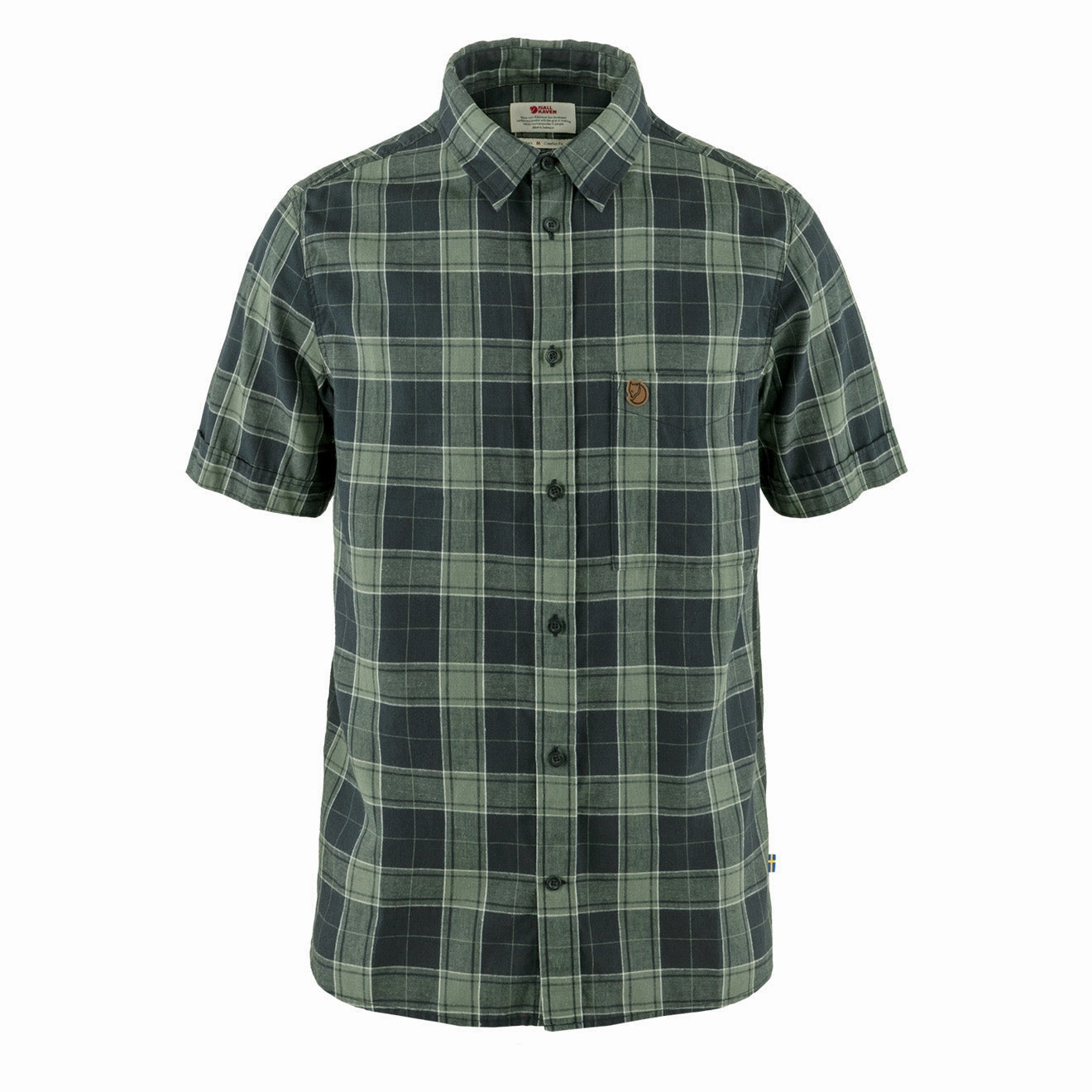 MustHave Steals Flash Deal Alert Fjallraven Ovik Travel Shirt Ss Dark Navy / Patina Green
