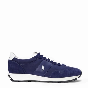 Polo Sport Prl Trail 125 Suede-Panelled Trainer New Classic Navy / Deckwash Big Hot Sale Big Clearance Event