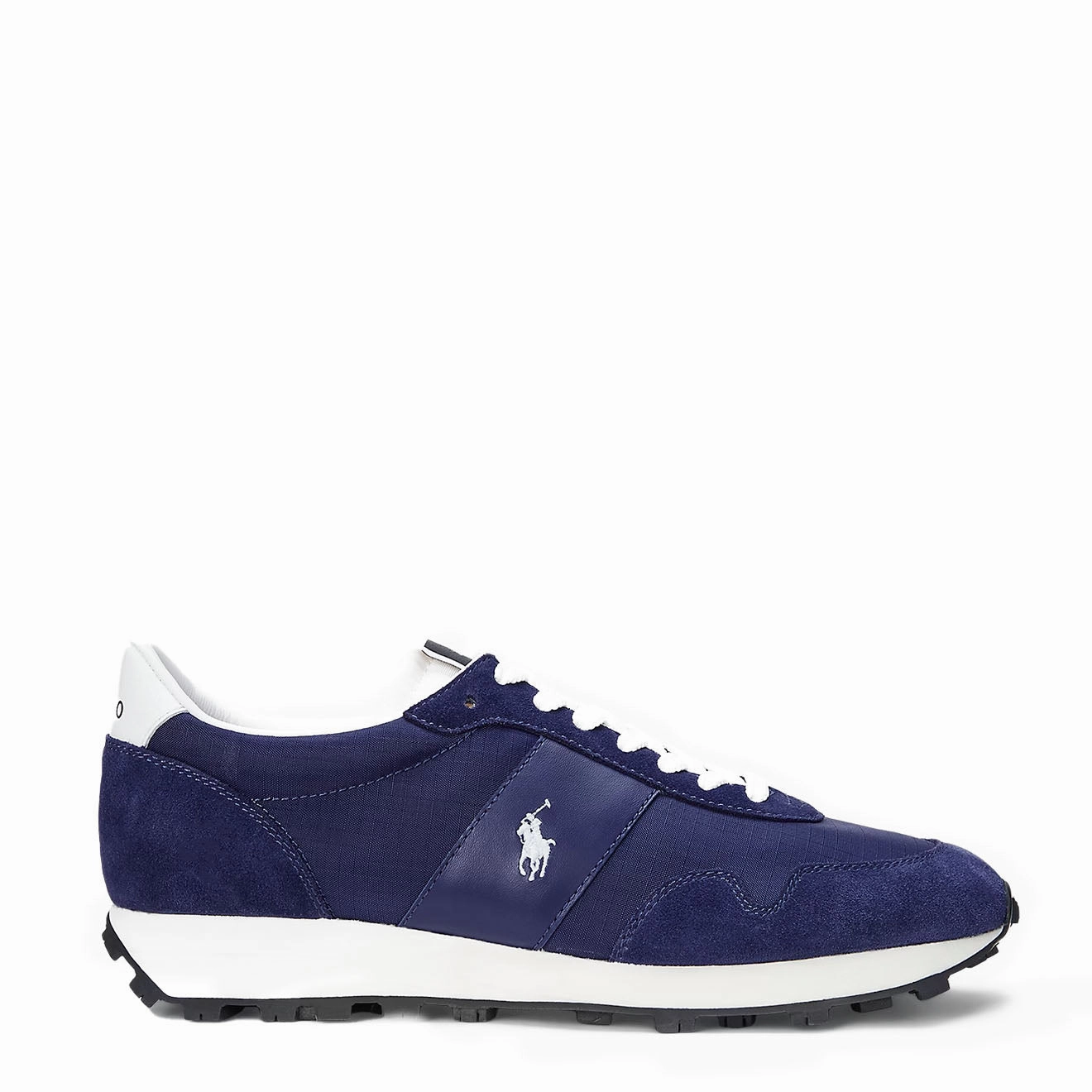 Polo Sport Prl Trail 125 Suede-Panelled Trainer New Classic Navy / Deckwash Big Hot Sale Big Clearance Event