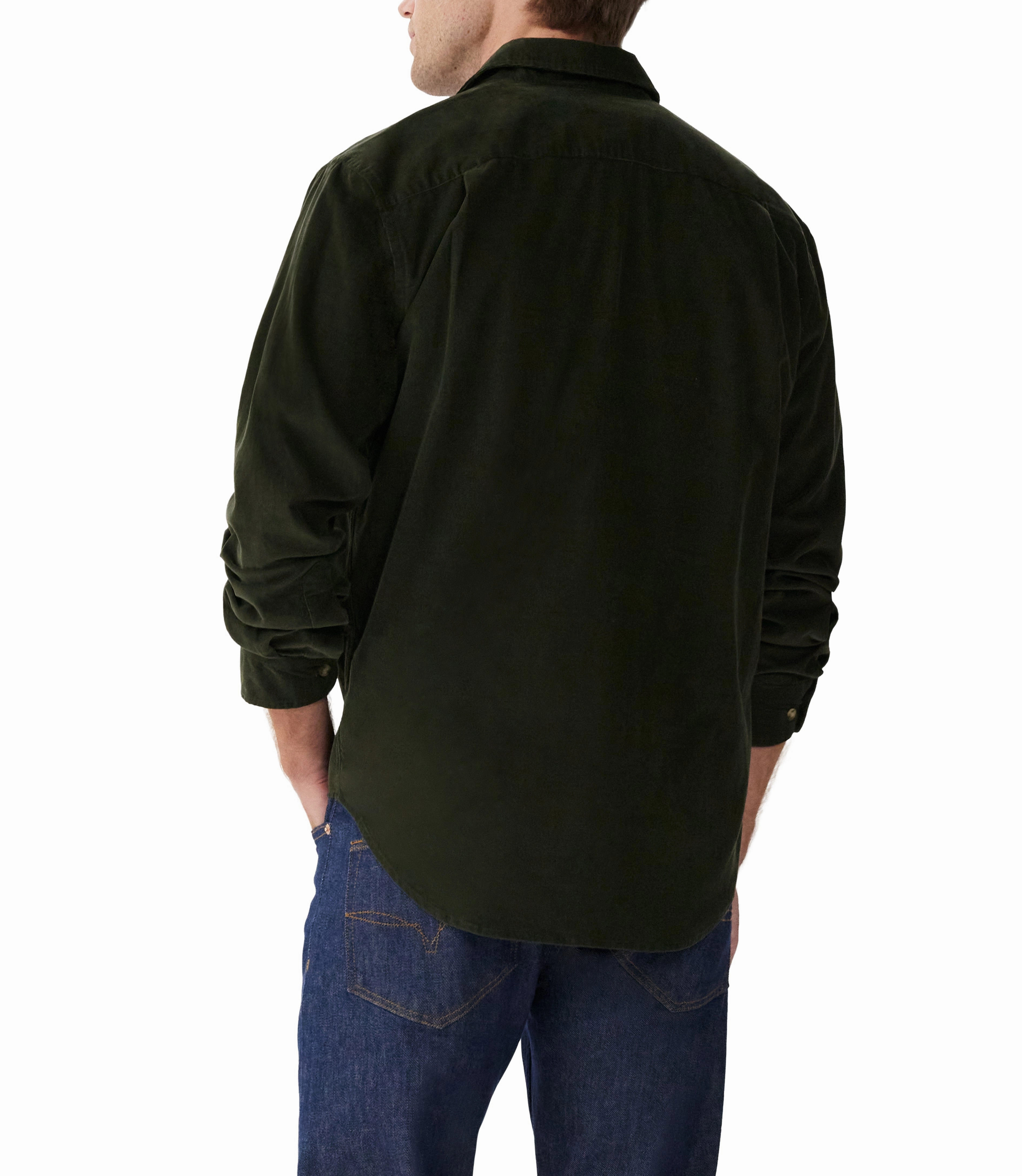 Hot Discount Deal Limited Time Steal R.M.Williams Classic Mens Shirt - Olive Corduroy