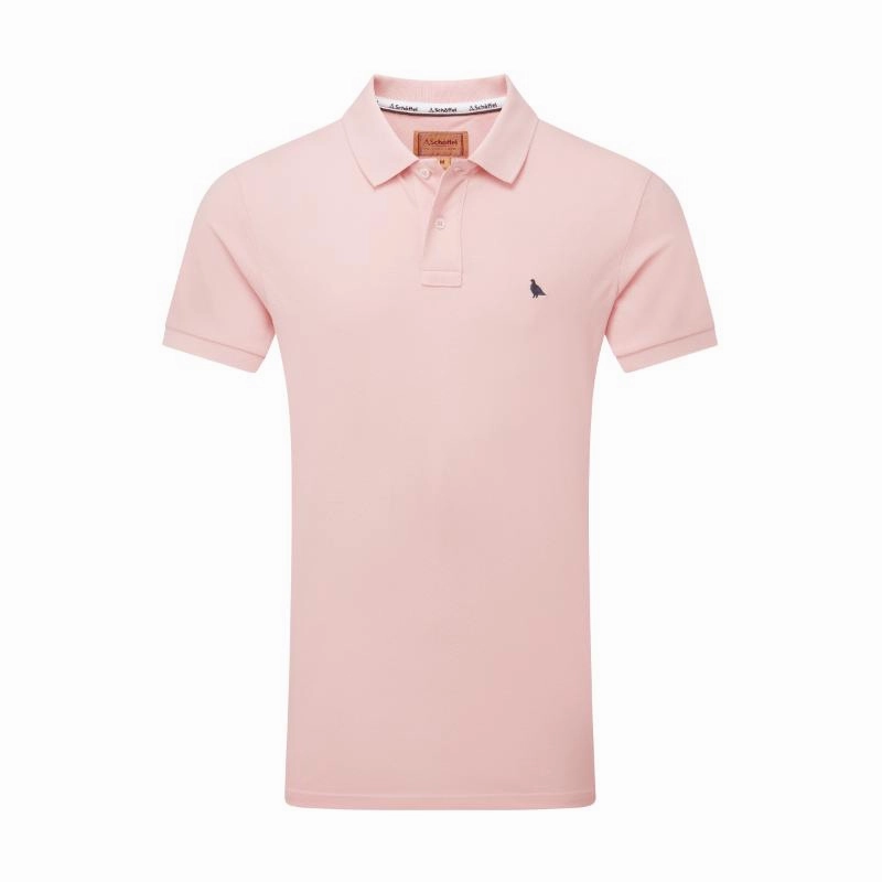 Schoffel St Ives Tailored Mens Polo Shirt - Chalky Coral Biggest Savings Now Exclusive Hot Pick
