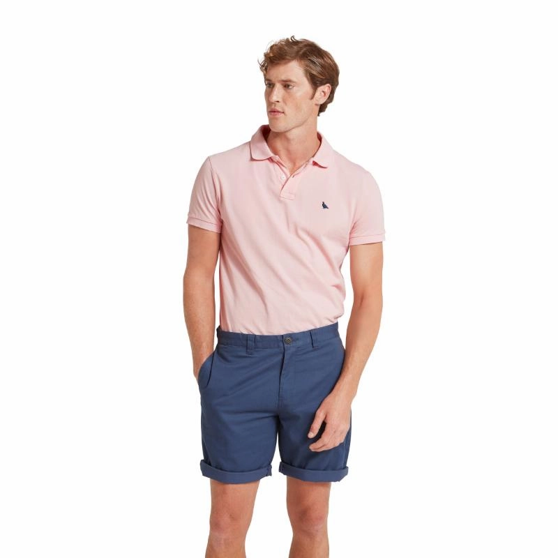Schoffel St Ives Tailored Mens Polo Shirt - Chalky Coral Today Only Offer