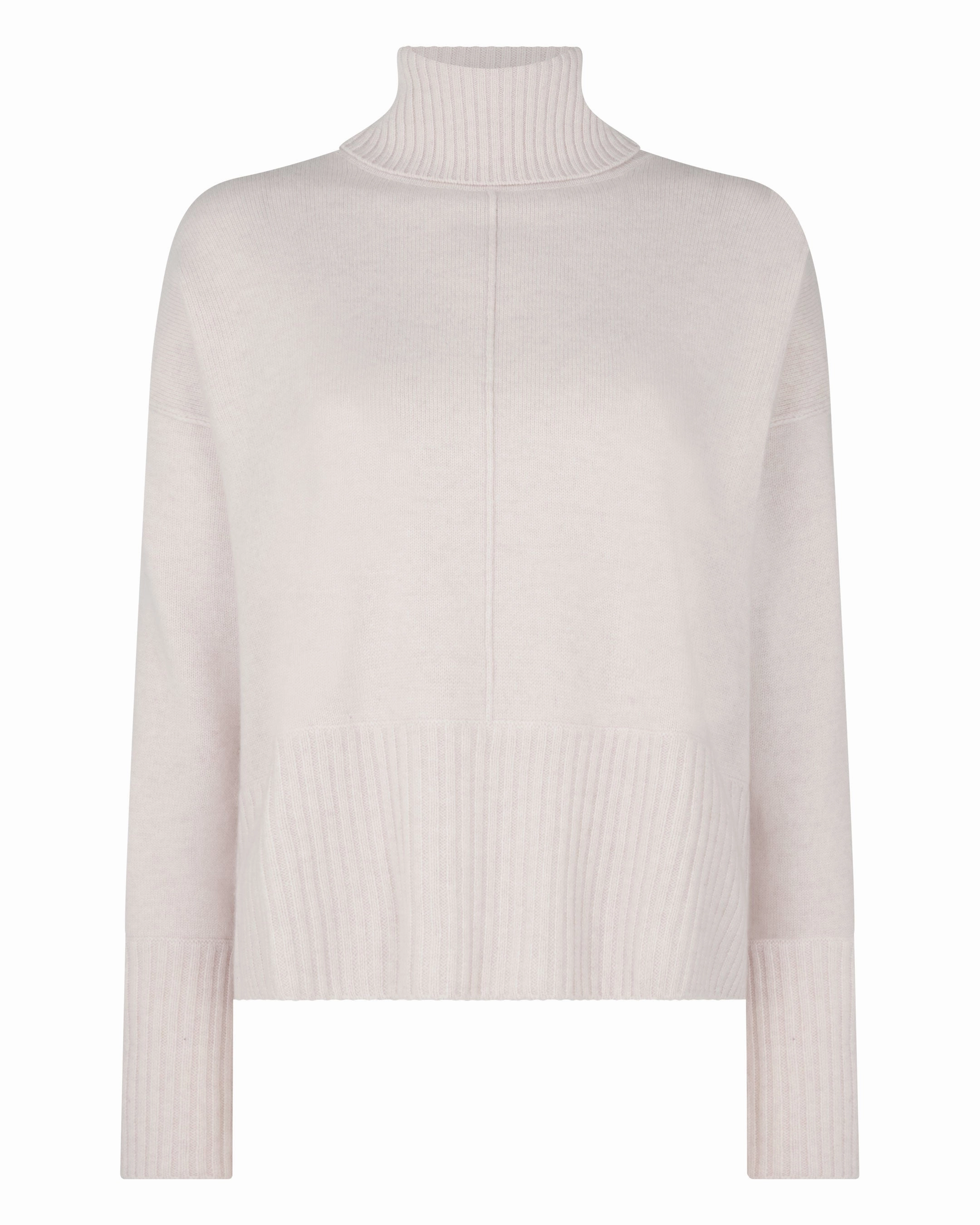 Today Only Discount Alert Save Today Only Women'S Mollie Metal Roll Neck Cashmere Jumper Frost White