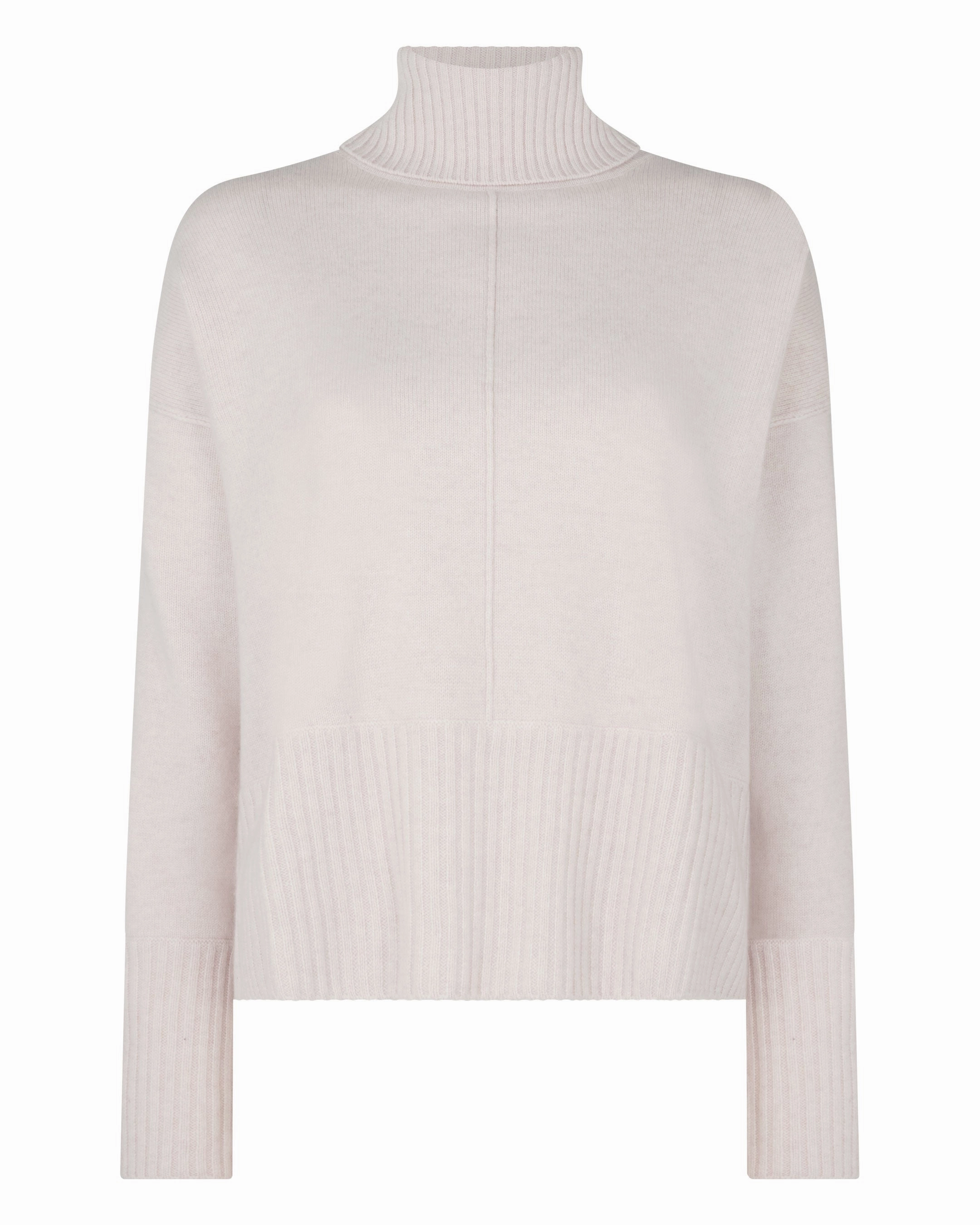 Women'S Mollie Metal Roll Neck Cashmere Jumper Frost White Shop Todays Picks