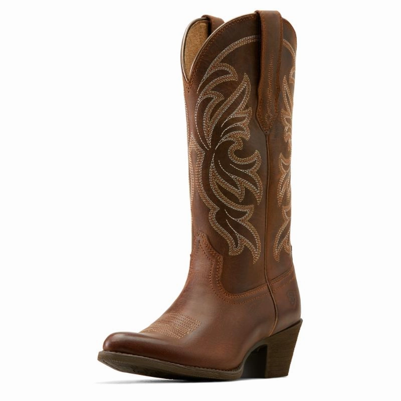 Clearance Sale Now Shop Smart Deals Ariat Heritage J Toe Stretchfit Ladies Boot - Sassy Brown