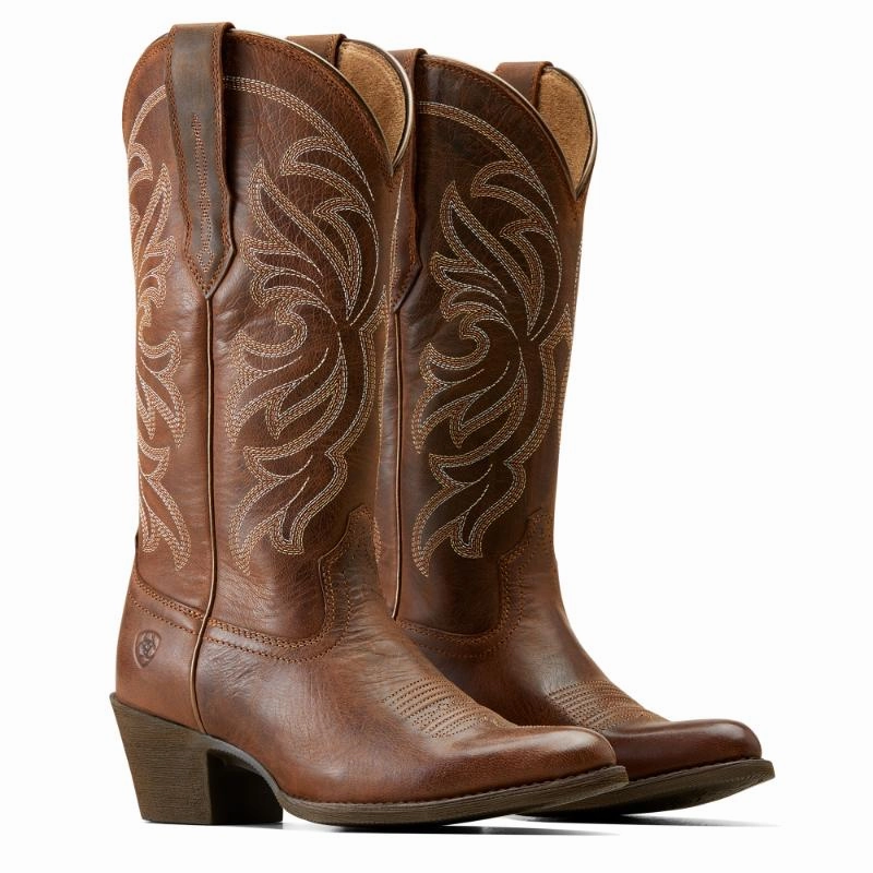 Ariat Heritage J Toe Stretchfit Ladies Boot - Sassy Brown Exclusive Online Discount Big Savings Today