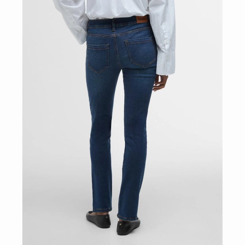 Barbour Essential Ladies Slim Jean - Worn Blue Wash Price Drop Today