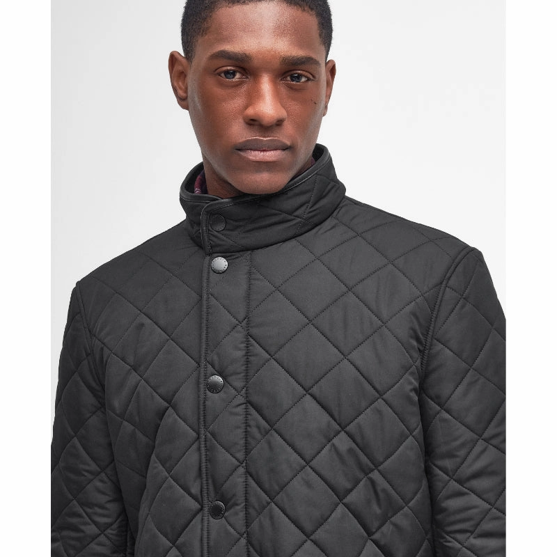 Exclusive Holiday Deal Barbour Powell Mens Quilted Jacket - Black