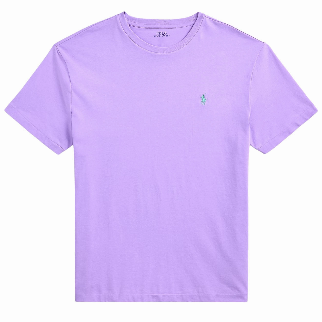 Limited Stock Alert Polo Ralph Lauren Custom Slim Crewneck T-Shirt Light Lilac